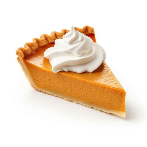Premium AI Image | Piece Of Pie With Whipped Cream On Top