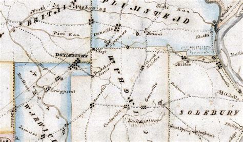 1817 Map of Bucks County Pennsylvania - Etsy