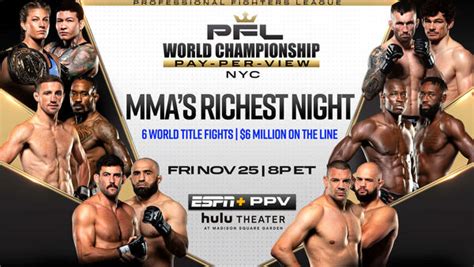 NEW YORK CITY SET TO HOST 2022 PFL WORLD CHAMPIONSHIP, FRIDAY, NOVEMBER ...