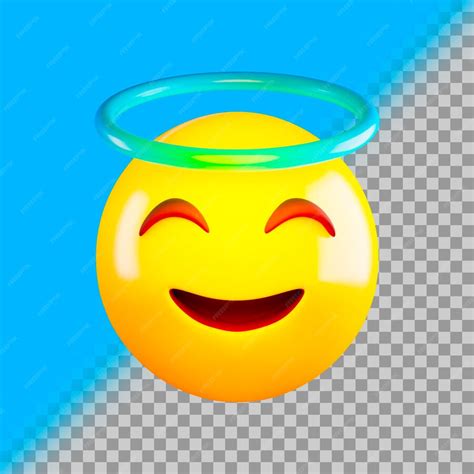 Premium PSD | Blessed emoji 3d icon