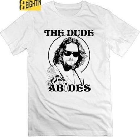 T Shirt The Dude Abides Big Lebowski Maat L Bol