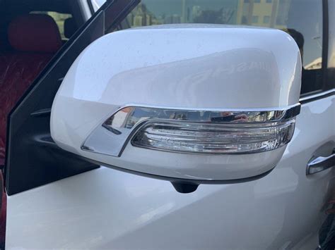Toyota Prado 150 Полоски на зеркала (2 шт, хром) TSR Накладки на ...