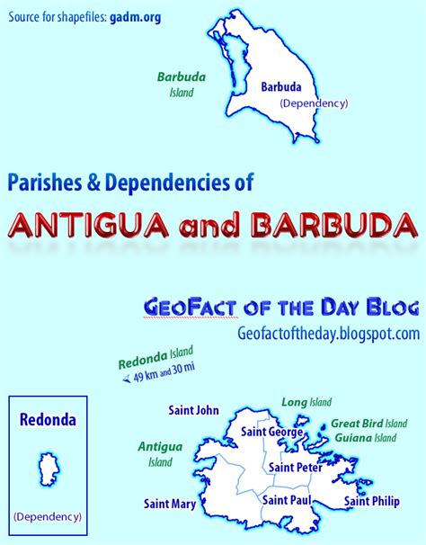 GeoFact of the Day: Parishes of Antigua and Barbuda