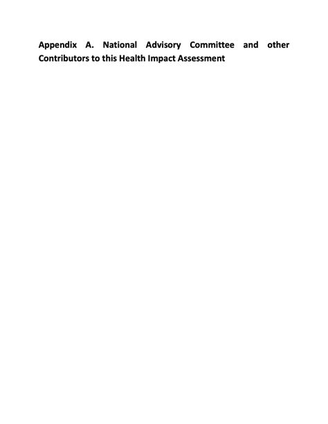 Health Impact Assessment Of School Discipline Policies Appendices