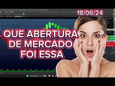 18 06 24 QUE ABERTURA DE MERCADO FOI ESSA Daytrader Daytrade