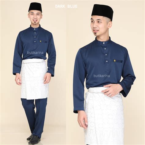 Baju Raya Biru Gelap Baju Raya Hildigrim Bolger