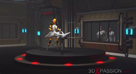 Futa Sex Robot Plays With A Female Alien In The Sci Fi Lab FAPCAT