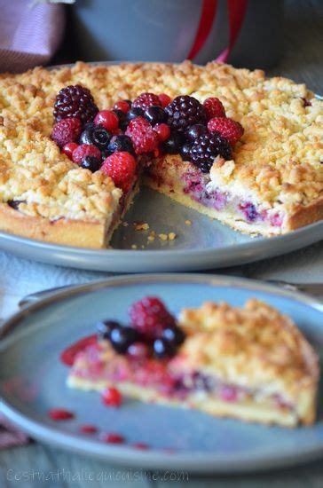 Tarte Amandine Aux Fruits Rouges Et Crumble Crumble Aux Fruits Tarte