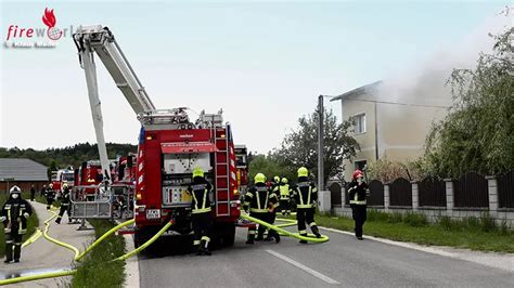 Oö Wohngebäudebrand in Garsten drei Rauchgasverletzte sechs