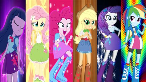 Equestria Girls Mane 6 Wallpaper By Macgrubor On Deviantart