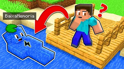 VÍdeo De Minecraft Bedwars Disfarce De Água Com Baixa Memória Spok E