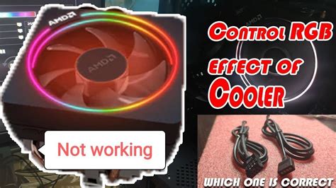 How Control Rgb Effects Of Amd Wraith Prism Cooler From Software Not