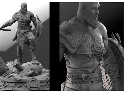 Free Stl File Kratos Vs God Vs Zeus 🎲 ・3d Printer Model To Download・cults