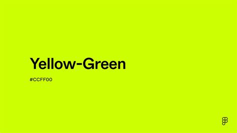 Yellow-Green Color: Hex Code, Palettes & Meaning | Figma