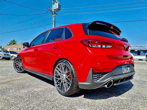 Hyundai I30n Red Rotiform Rse Wheel Front