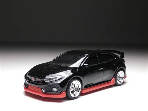 Honda Civic Type R Hot Wheels Custom Real Rubber Tires Etsy
