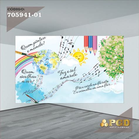 Painel Retangular O Maior Pintor Do Mundo 400x248cm Sublimado