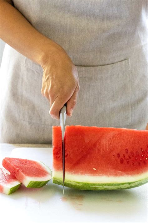 How To Cut A Watermelon Into Triangles