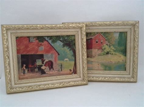 Vintage Farm Barn Framed Prints Small Red Barn Print Picture Barn