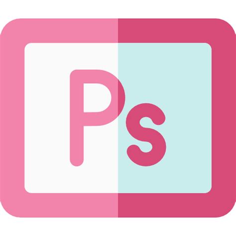 Photoshop Basic Rounded Flat icon