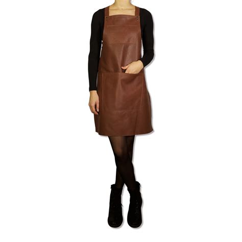 Suspender Style Apron Classic Brown Dutchdeluxes