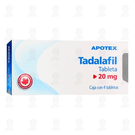 Tadalafil 20 Mg 4 Tabletas