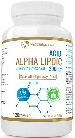 Progress Labs Alpha Lipoic Kwas Alfa Liponowy Mg Kaps