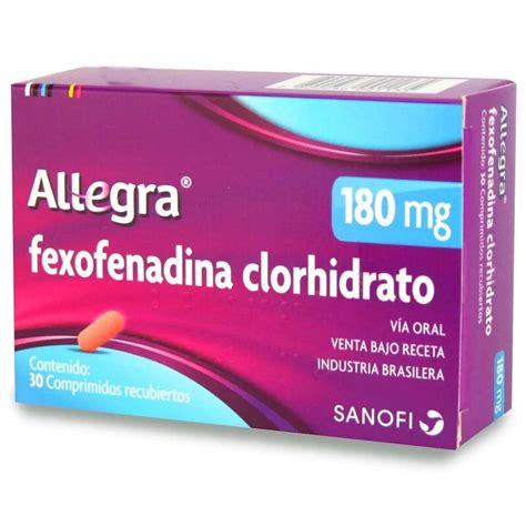 Allegra 180 Mg X 30 Comprimidos Recubiertos Farmacias Geminis