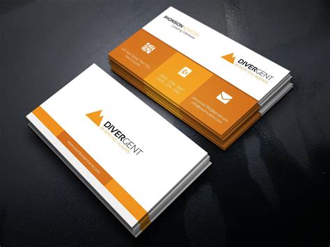 Corporate Business Card Template #Files#PSD#Variation#Card