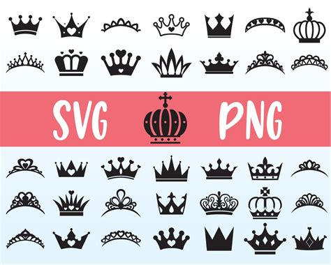 Princess Tiara SVG, King Crown, Queen Crown, Svg File for Cricut ...