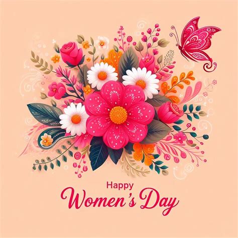 Premium Psd Happy Womens Day Greeting Card