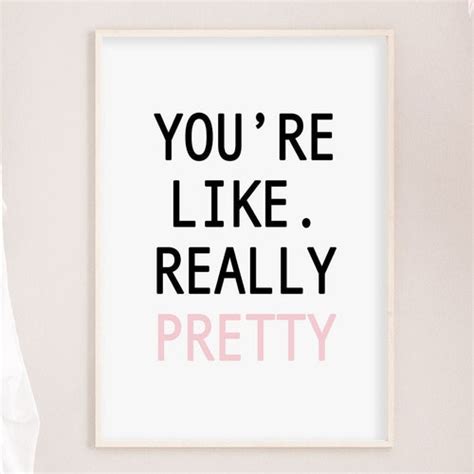 Mean Girls Print Mean Girls Poster Youre Like Really Etsy