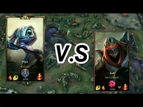 FIZZ Gameplay Enemy Hp Delete Fizz Vs Zed YouTube