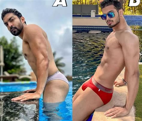 Shirtless Bollywood Men Hunks In Bikini Briefs In The Pool Who D You Rather