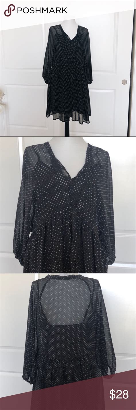 New Polka Dot Tunic Dress Beautiful Dress With Slip