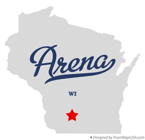 Map of Arena, WI, Wisconsin