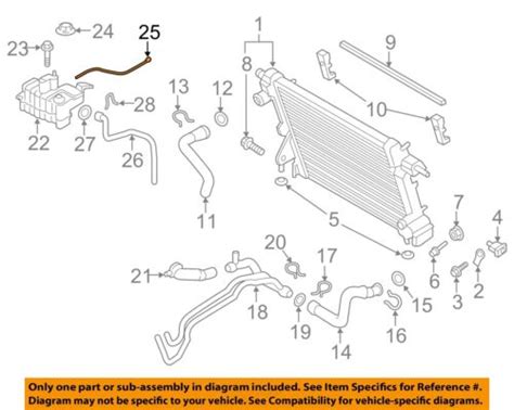 Ford Oem F Super Duty L V Radiator Overflow Hose