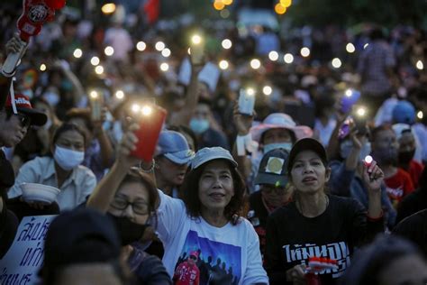 In Pictures Thai Pro Democracy Protesters Rally Outside Parliament