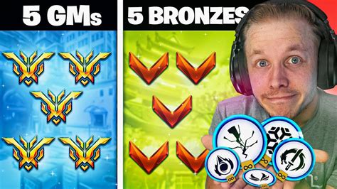 BRONZES Vs GRANDMASTERS But The Bronzes Have UNLIMITED ULTS Overwatch