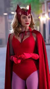 Cosplay Bruja Escarlata Disfraz Wanda Maximoff Clasico T Art T Art