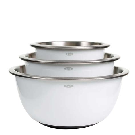 OXO - 3 Pc SS Mixing Bowl Set - The Potlok