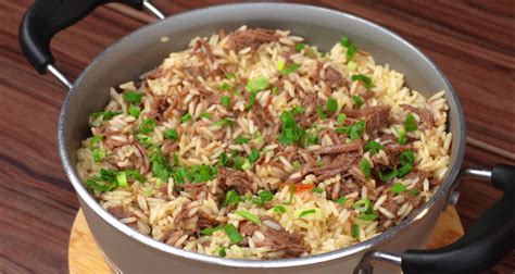 Arroz Carne De Panela Desfiada Teste Receitas