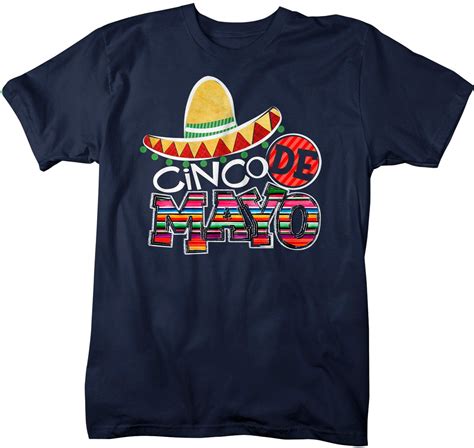 Mens Cinco De Mayo T Shirt Mexico Shirts Mexican Sombrero Etsy