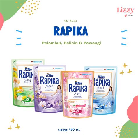 Jual Rapika Pelicin Pewangi Pakaian Kemasan Pouch Ml Shopee Indonesia