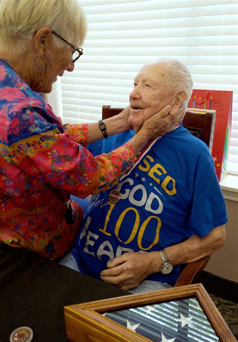 Friends, leaders celebrate Harlingen World War II veteran’s 100th