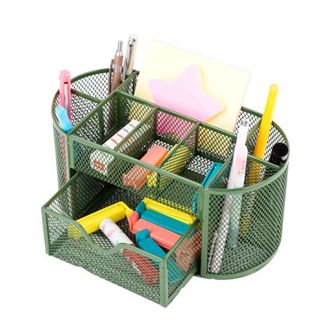 Pro Space Desktop Organizer Mesh Office Pencil Holder Desk Accessories ...