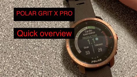 Polar Grit X Pro Features Explained Youtube