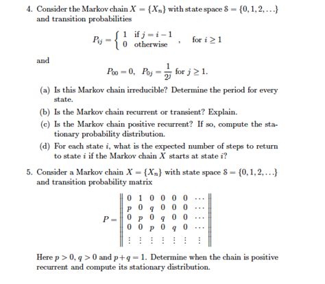 Solved Consider A Markov Chain Consider A Markov Chain Xn N 0 1