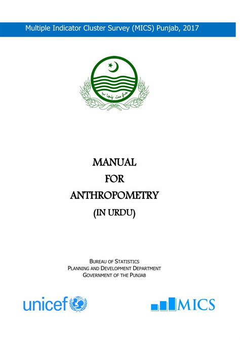 Pdf Manual For Anthropometry Bureau Of Bosgoppksystemfiles