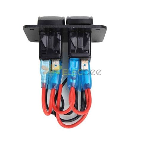 Car Yacht Rocker Switch Panel With Dual USB Quick Charge QC3 0 PD